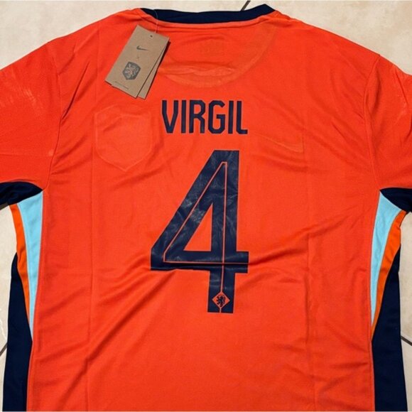 Liverpool FC Netherlands Holanda Virgil Van Dijk Jersey # 4 , Unisex - Picture 2 of 16